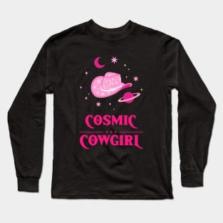 COSMIC cowgirl barbie PINK Long Sleeve T-Shirt